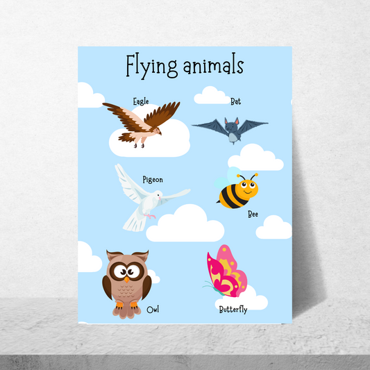 Flying Animals Poster