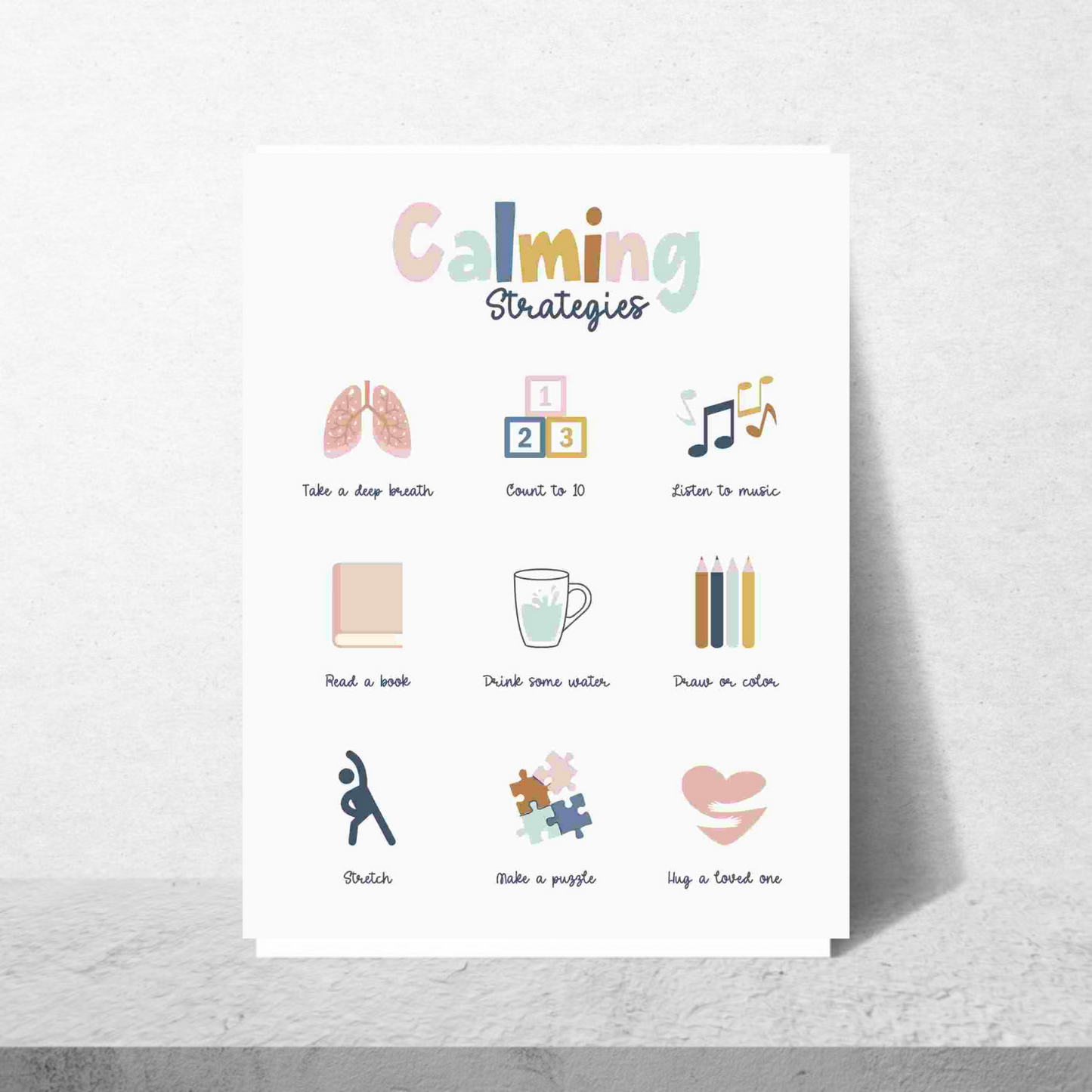 Calming Strategies Poster