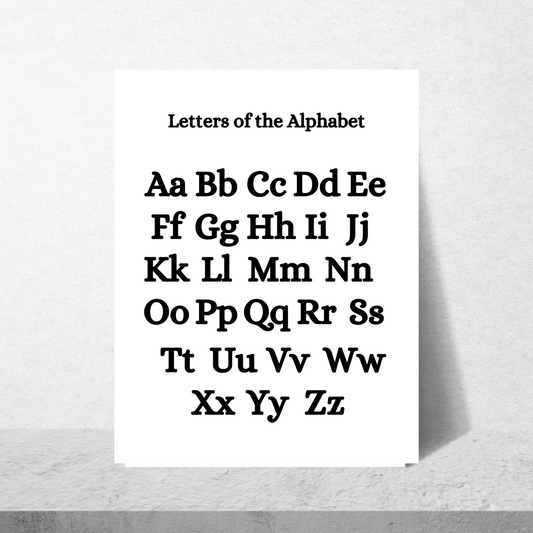 Letters Of The Alphabet Poster