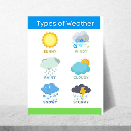 Types Of Weather Poster