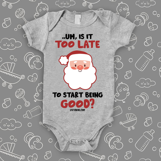 Is It Too Late To Start Being Good