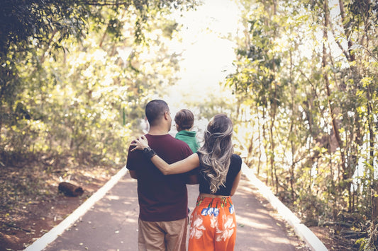 a family of three 