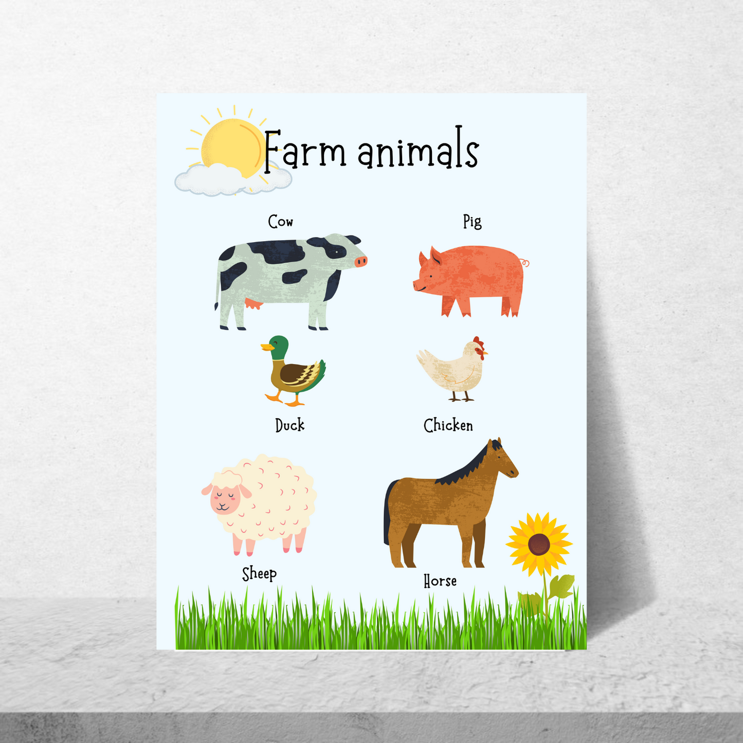 Farm Animals Poster