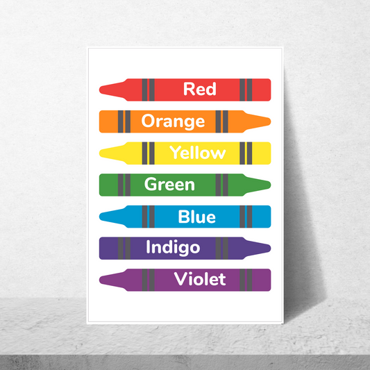 Crayon Colors Poster