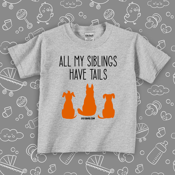 Cute toddler graphic tees in gray