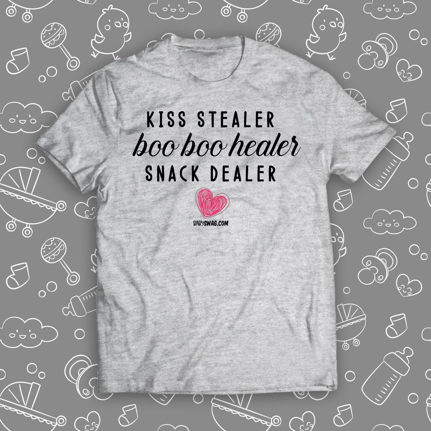 Snack Dealer Boo Boo Healer Kiss Stealer - Engraved Steel Tumbler, Funny  Mom Travel Mug, Mom Mug