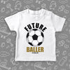 Toddler graphic tees with caption "Future Baller" in white.