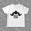 Toddler graphic tee with saying "Hangin' Around" in white.