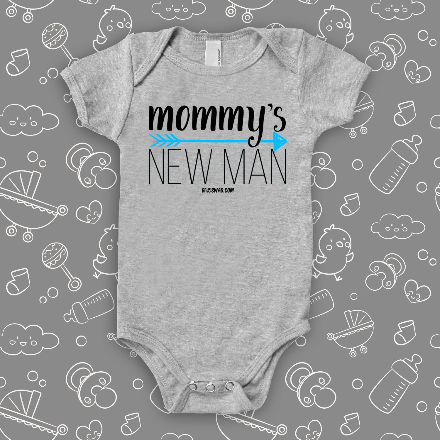 Mommy's new man baby sales outfit