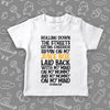 White toddler boy shirt with saying "My Mind On My Mommy, And My Mommy On My Mind". 