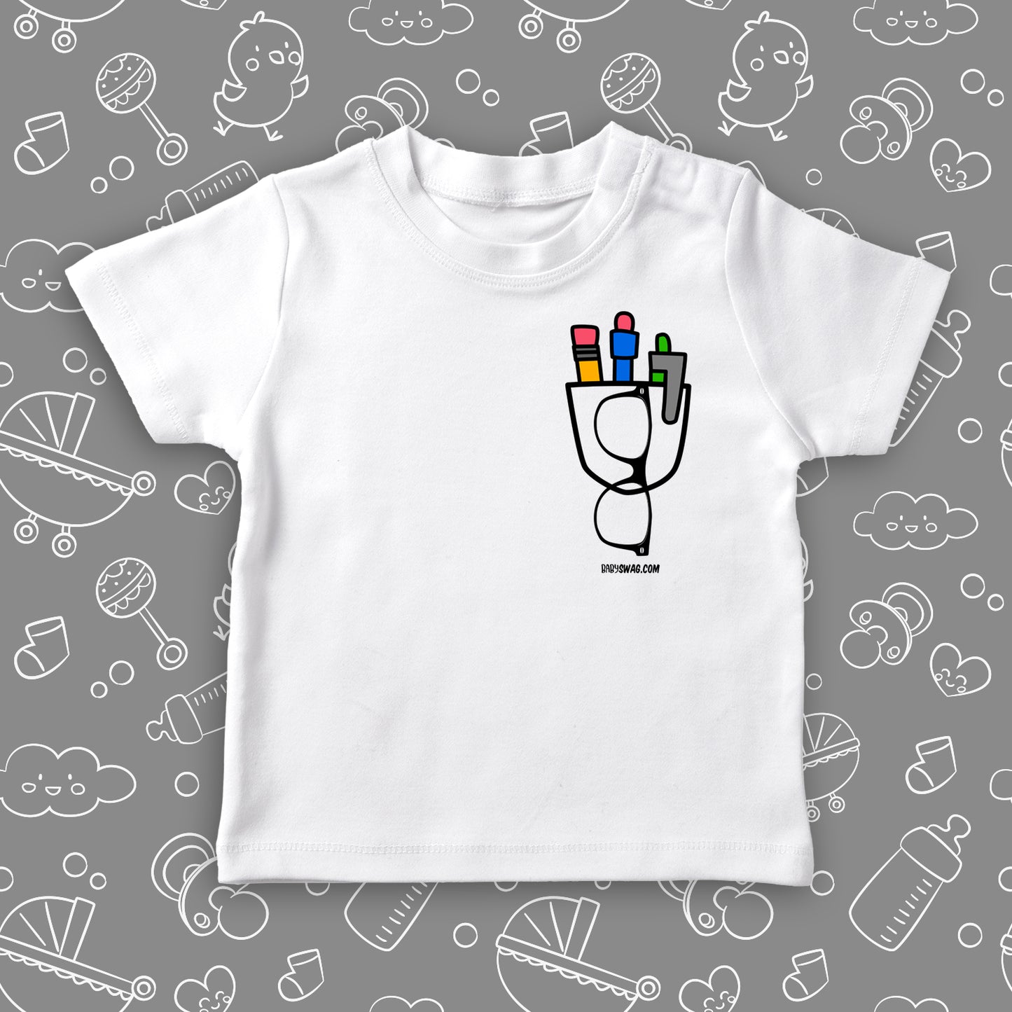 Kids learn so much while growing up. They are curious, they ask a million questions, and always want to show you what new they have learned. For our little nerdy ones, we have a super cute toddler shirt made of 100% organic cotton, so they can feel comfortable while learning about the world. 