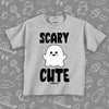 The "Scary Cute" toddler graphic tees in grey 