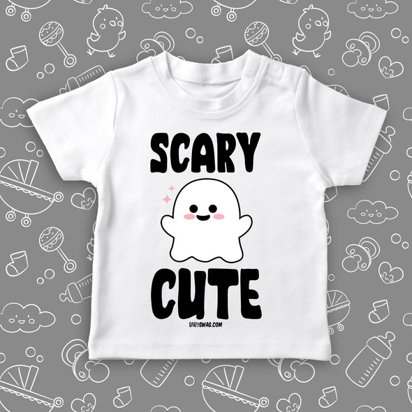 The "Scary Cute" toddler graphic tees in white