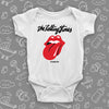 The ''The Rolling Stones'' cool baby onesie in white.