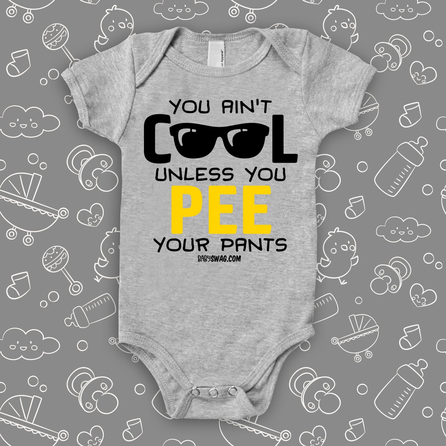 Baby Boy Funny Onesies Baby Swag